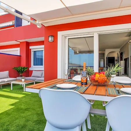 Apartment Wonderful View, Huge Terrace Solarium, Private Parking Costa Adeje (Tenerife)